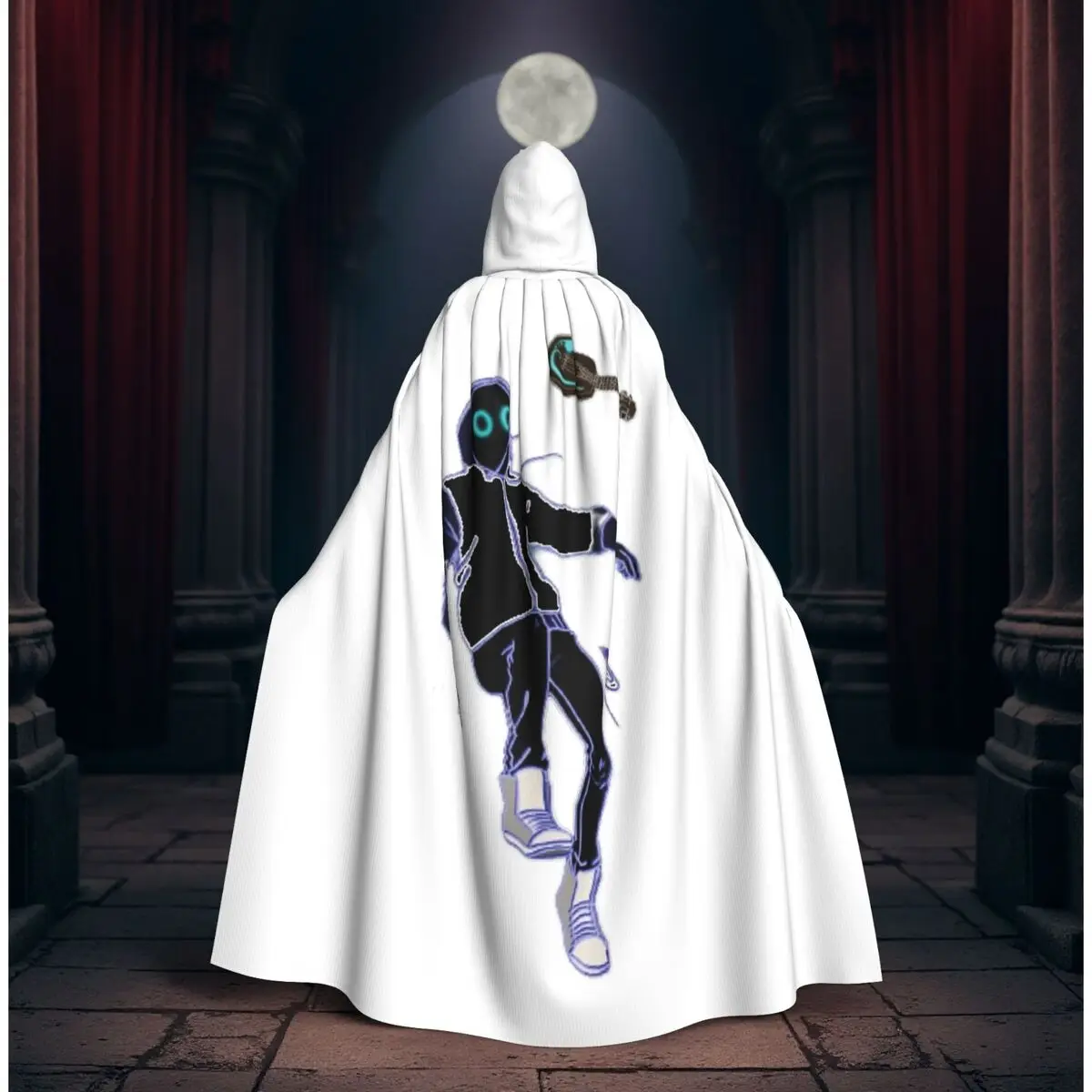 

Boywithuke Concert Long Hooded Cloak Witch Medieval Costume Cosplay Cape HalloweenParty Adult Unisex