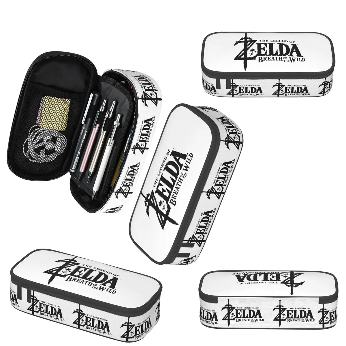 مقلمة أسطورة زيلدا لعلبة أقلام المدرسة للطلاب، حقيبة أقلام رصاص، لوازم القرطاسية، حقيبة حامل القلم