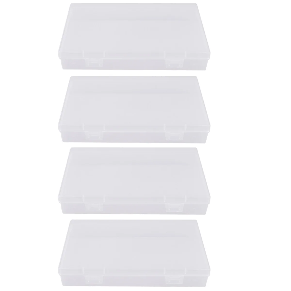 

4 Pcs Stationery Accessories Storage Box Pen Container High Capacity Large Pencil Case