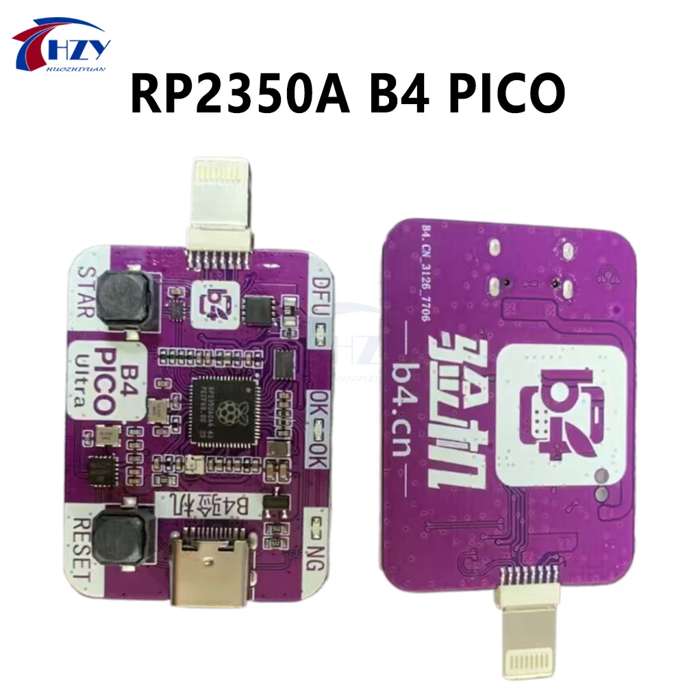 RP2350A B4 3-in-1 PICO DFU Tool One-Click DFU PWN Restart Chip for iPhone XR to 11 Pro Max iOS Phone Motherboard Repair Tools