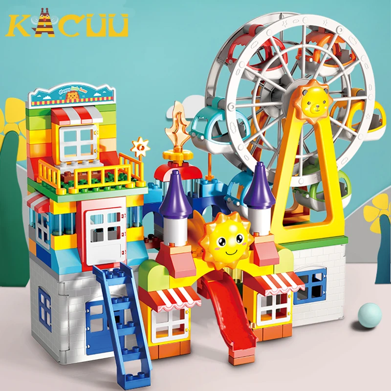 178 PCS/269 PCS Marble Race Run Big Size Blok Bouwstenen Trechter Glijbaan Blokken DIY Educatief Grote baksteen Speelgoed Voor Kinderen Gift