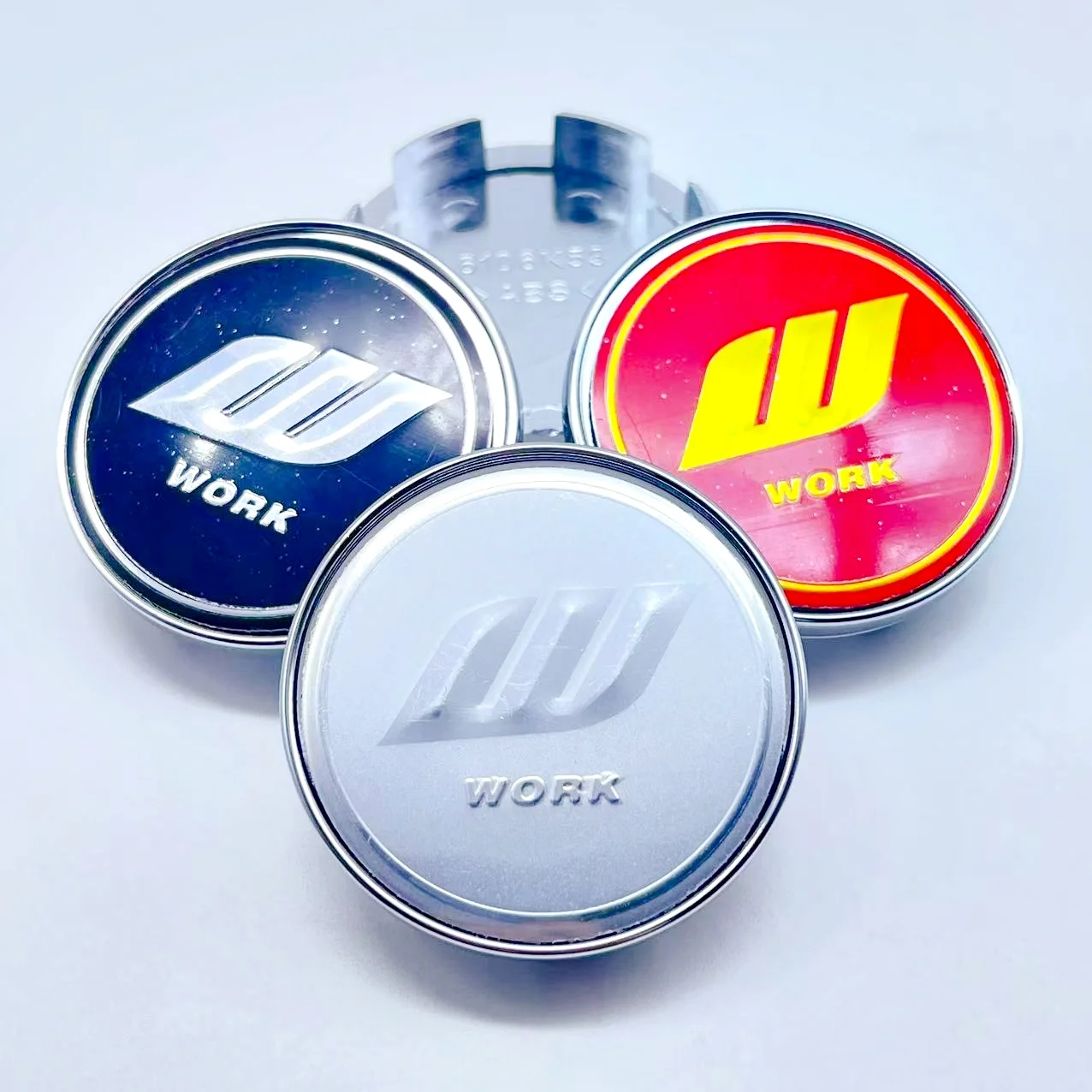 

4Pcs 53mm High Quality W Work Car Wheel Center Hub Rim Cap Styling Cover Emblem Badge covers Sticker Decals Styling accessories