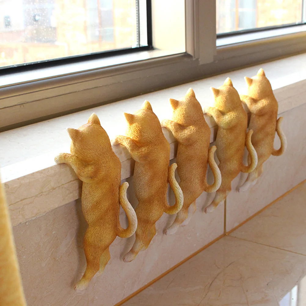 

Adorable Resin Cat Plant Pot Hanger Garden Ornament For Indoor Outdoor Decor Micro Landscape Bonsai Succulent Flowerpot