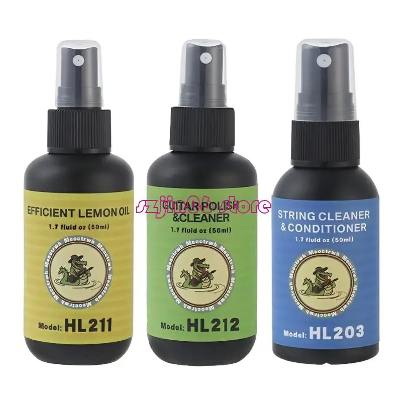 XXUF Lemon Oil Guitar Fretboard Cleaner and Conditioner for Cleaning Nourishing Preventing Cracks Natural Ingredients