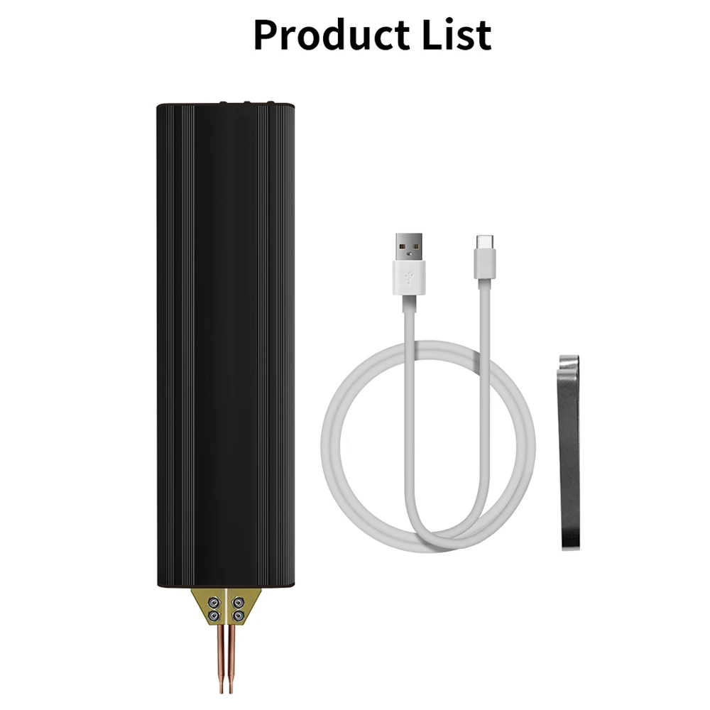 Saldatrice a punti a batteria portatile fai da te Mini saldatrice fai da te 18650 strumento di saldatura a batteria 1200mah saldabile 0.25mm