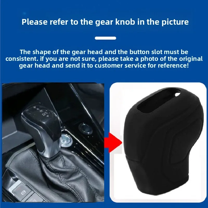 For VW Volkswagen Tayron Tiguan Hybrid 2021-2026 Car Gear Shift Knob Cover Lever Stick Head Trim Cover Transmission Handle Cover