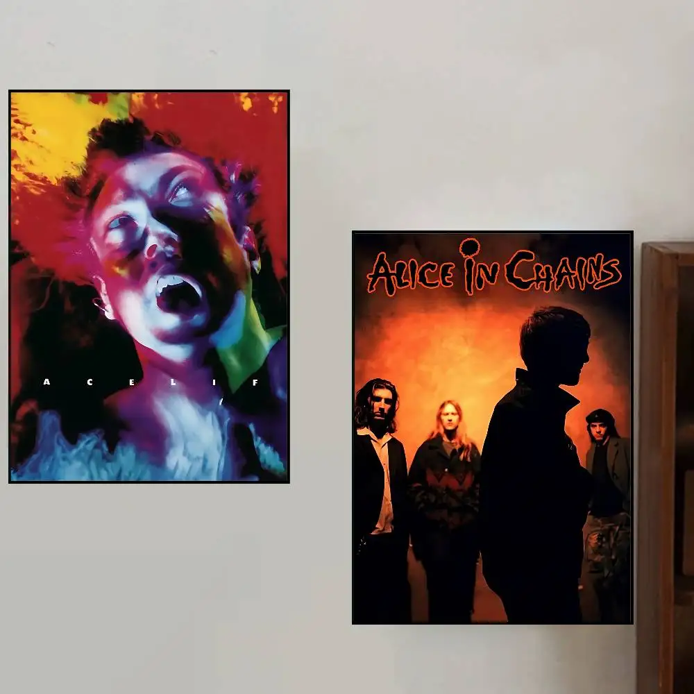 Band B-Alice In Chains-S Poster Canvas Paintings Posters & Prints Home Bedroom Living Room Decor