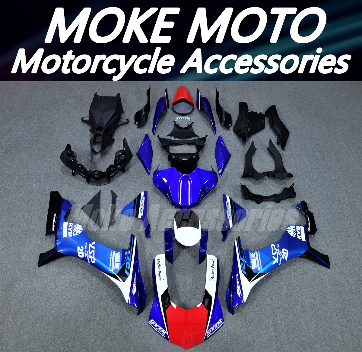 

Moke moto Motorcycle Fairings Kit Fit For Yzf R1M R1 2015 2016 2017 2018 2019 Bodywork Set Abs Injection Blue Red Black