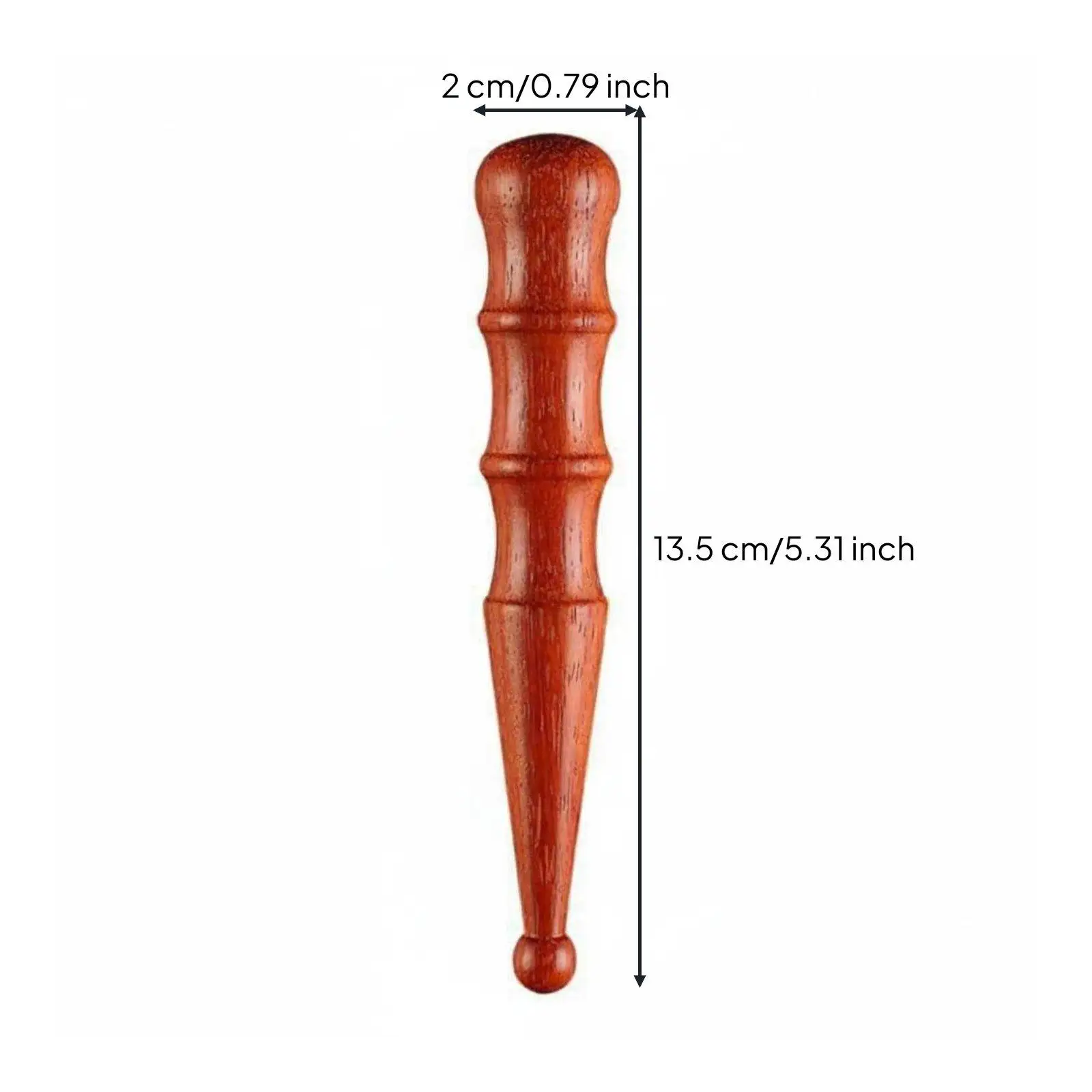 Solid Wood Massage Applicator Pressure Point Massage Rod for Reflexology Foot Massage and Targeted Relief