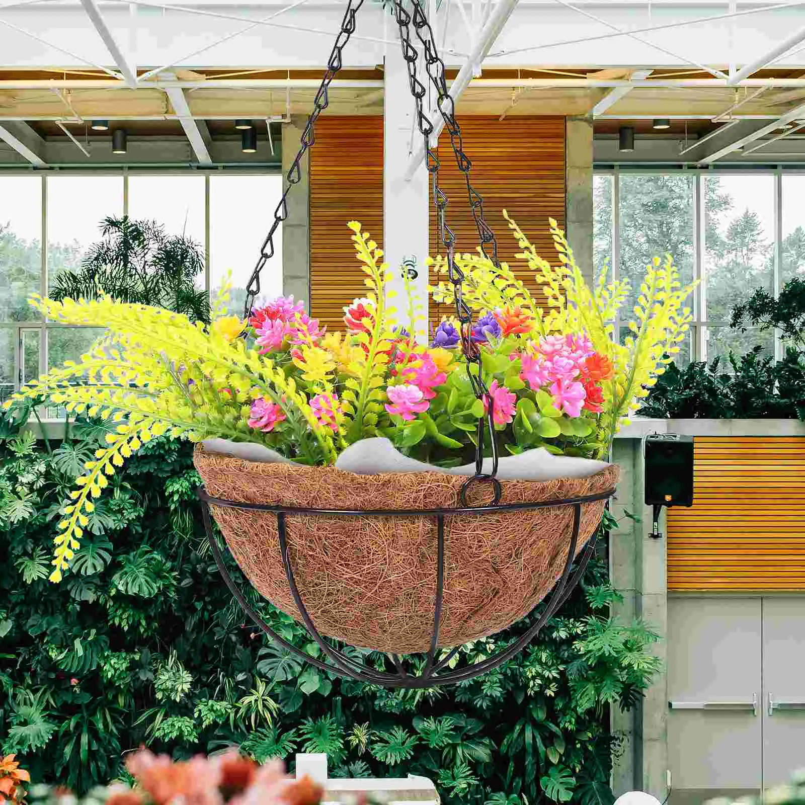 

Flowerpot Liner Planter Liners Basket Coconut Fiber Natural Hanging for Planters Electric Block Terminal