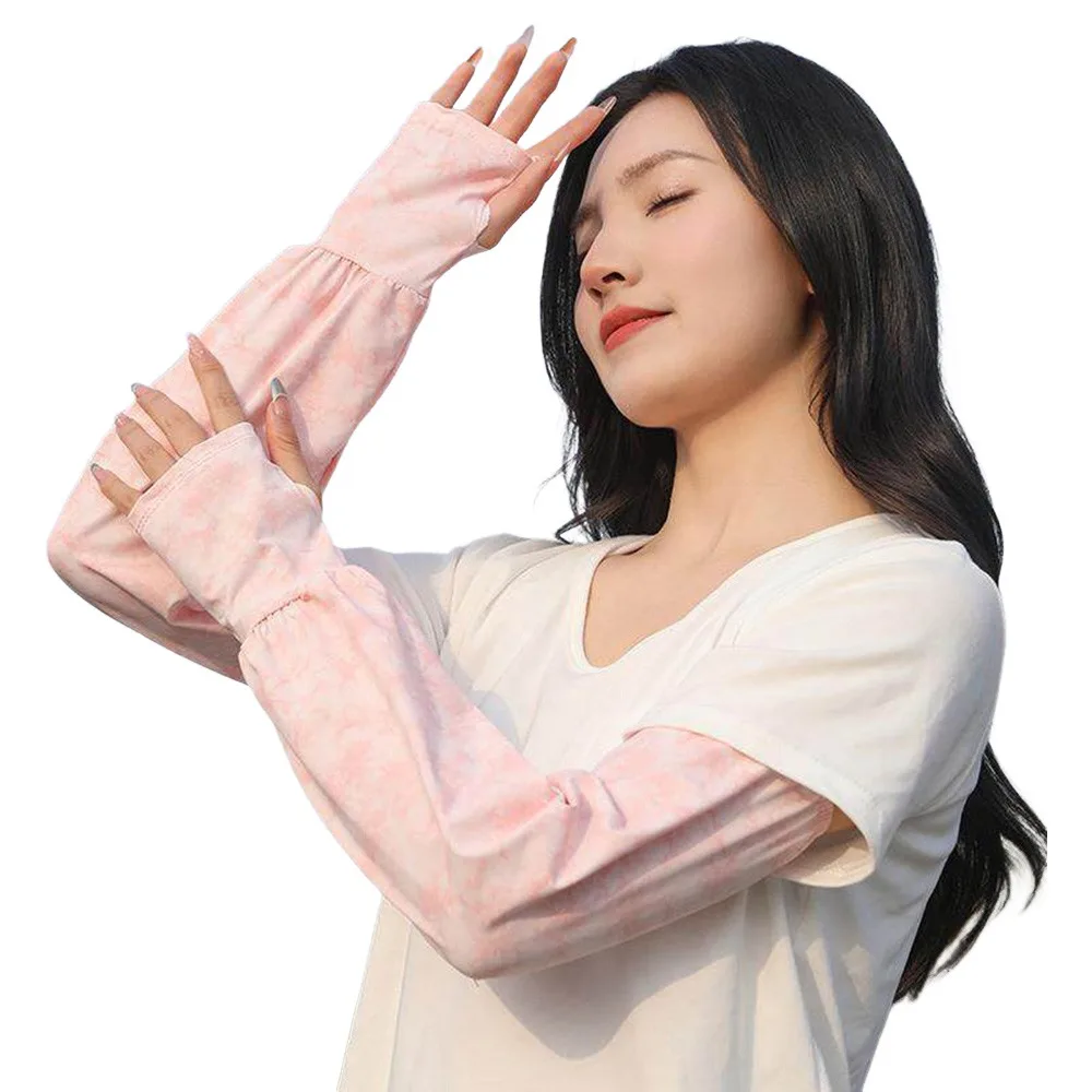 

Новые УФ-защитные солнцезащитные рукава от солнечных ожогов, длинные свободные рукава для вождения