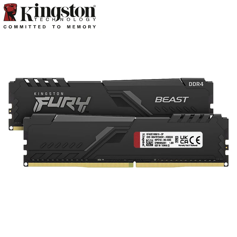 Kingston FURY Beast DDR4 Memory 3200MHz 16GB 32GB Desktop memory