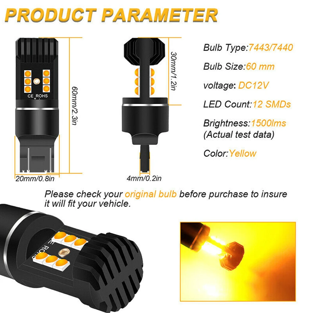 

High Quality Car Turn Signal Light Car Parts 2pcs/set Lamps Light Parking Parts Accessories Backup Bulbs DC 12V