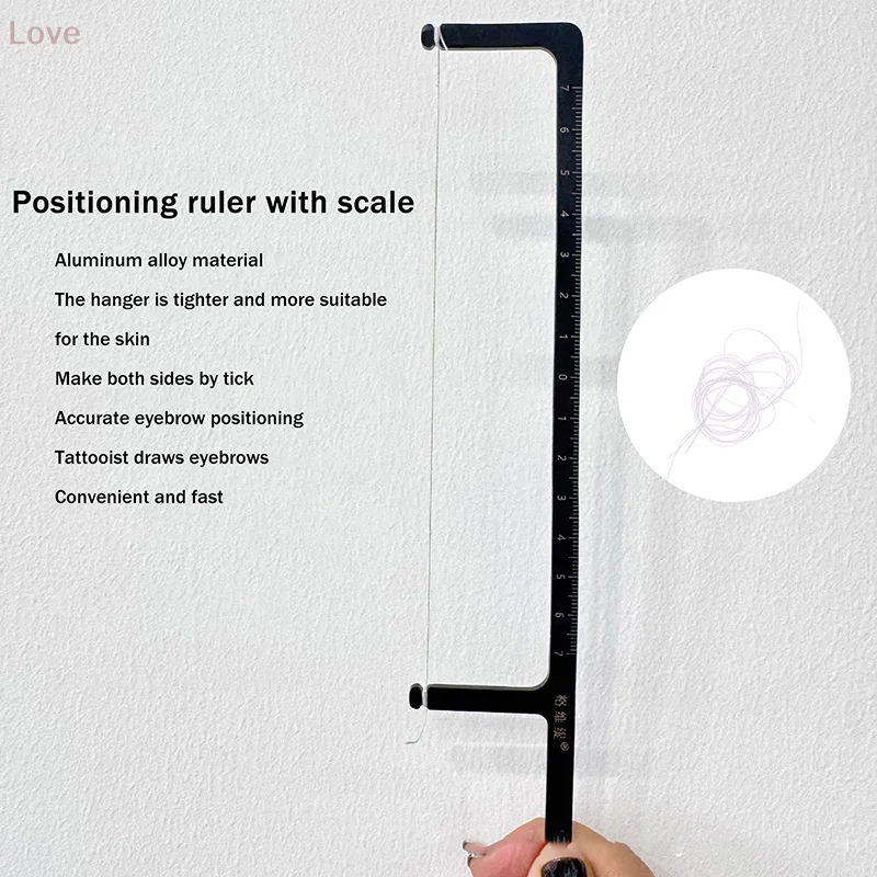 [L&P] مسطرة رسم الحواجب مسطرة تحديد المواقع لخط وشم الحواجب أداة مساعدة ملحقات مكياج بخط دائم
