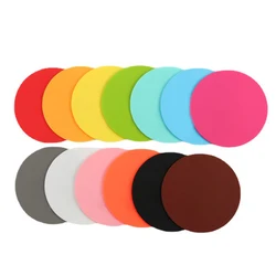 3.9 inch Colorful Silicone Coasters Heat insulation Tea Cup Mat Non-slip Drink Coffee Glass Beverage Holder Pad Protect desktop