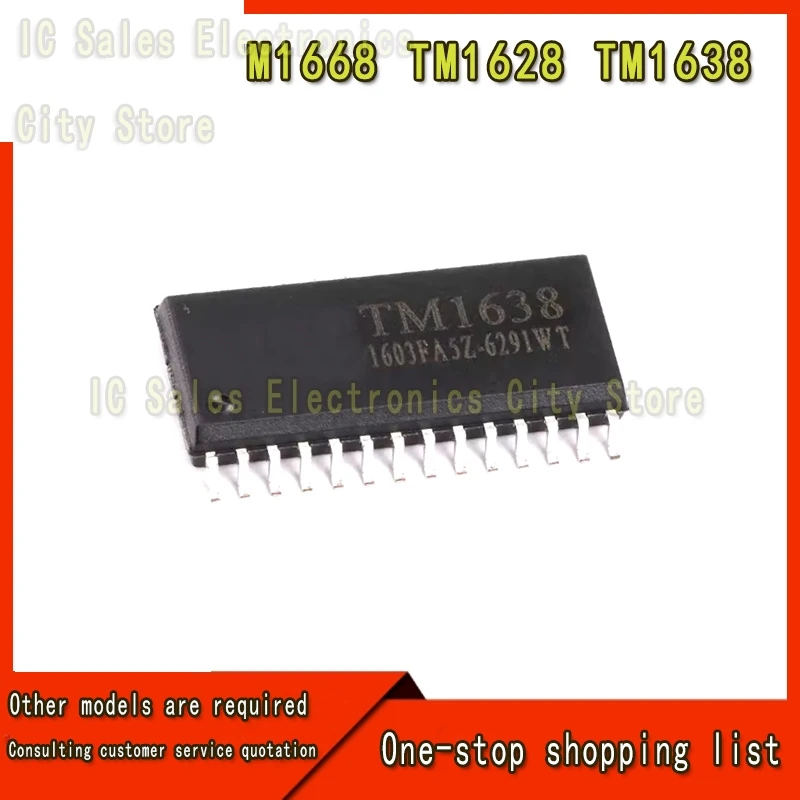 10 original Tianwei SOP-28 TM LED driver chip TM1628 TM1638 TM1640 TM1668 TM1772 SOP-24 wholesale