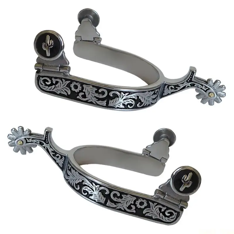 

U2JB Западная ковбойская шпора с Rowel, мужские веревочные шпоры, аксессуары для верховой езды