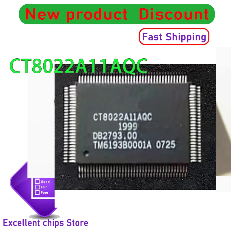 

5PCS/LOT CT8022A11AQC CT8022A11 QFP128 New original
