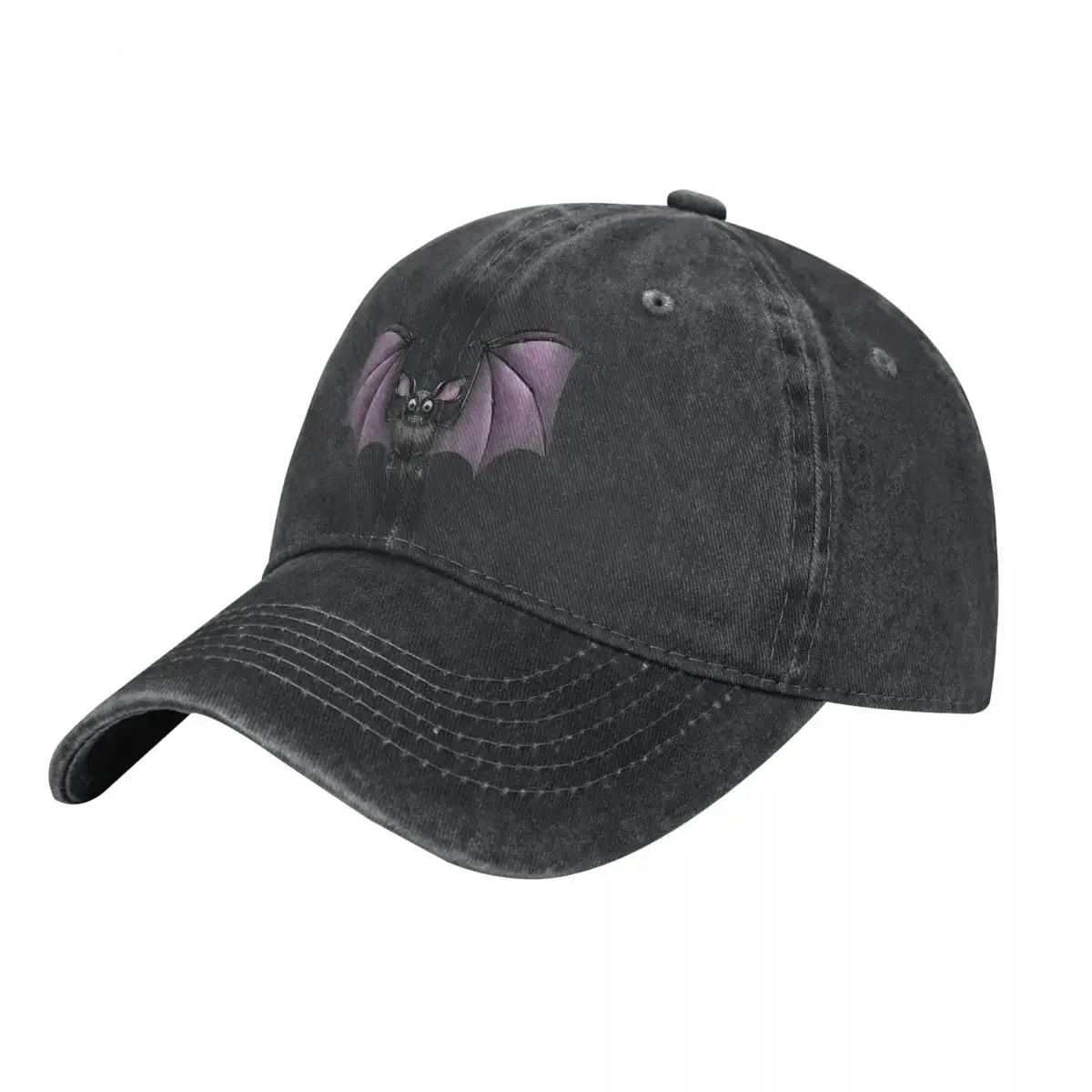 Pure Color Dad Hats Bat Animal Women's Hat Sun Visor Baseball Caps Midnight Flyer Peaked Cap