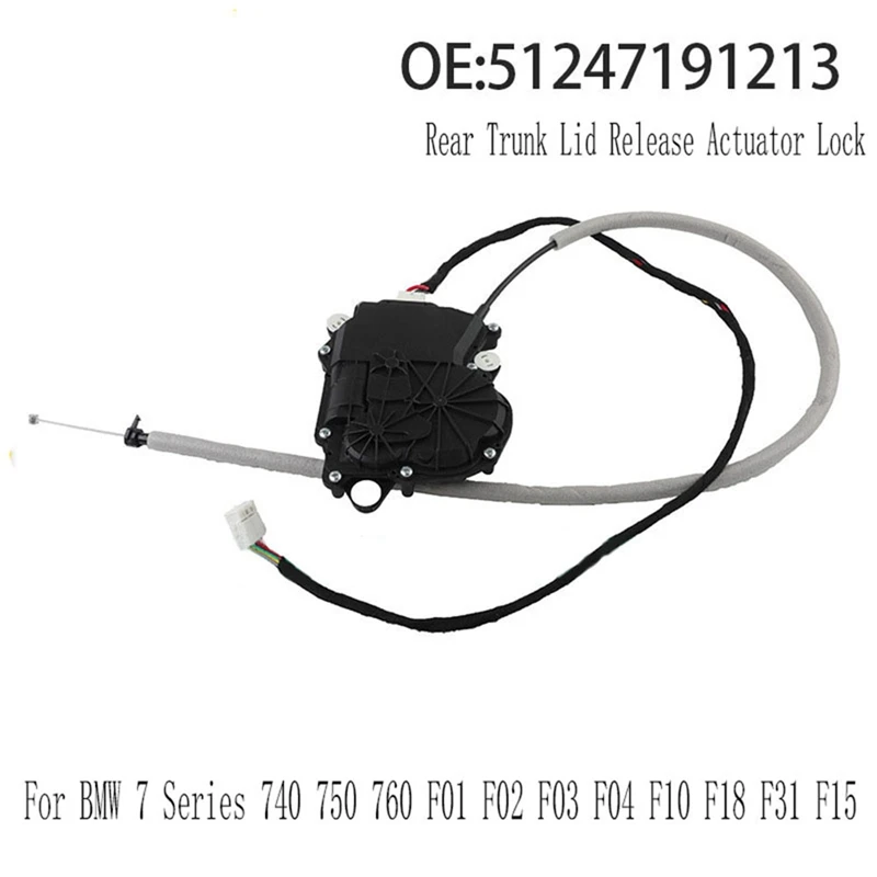 Rear Trunk Lid Release Actuator Lock Electric Suction Motor For BMW 7 Series 740 750 760 F01 F02 F03 F04 F10 F18 F31 F15