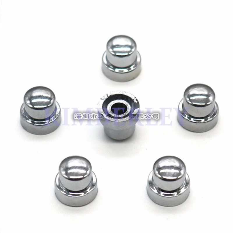 20 Piece 7*8 Electroplated Key Cap 6*6 Tap Switch Key Cap Plastic Key Round Hole 3.2 Power Amplifier Tap Key Cap