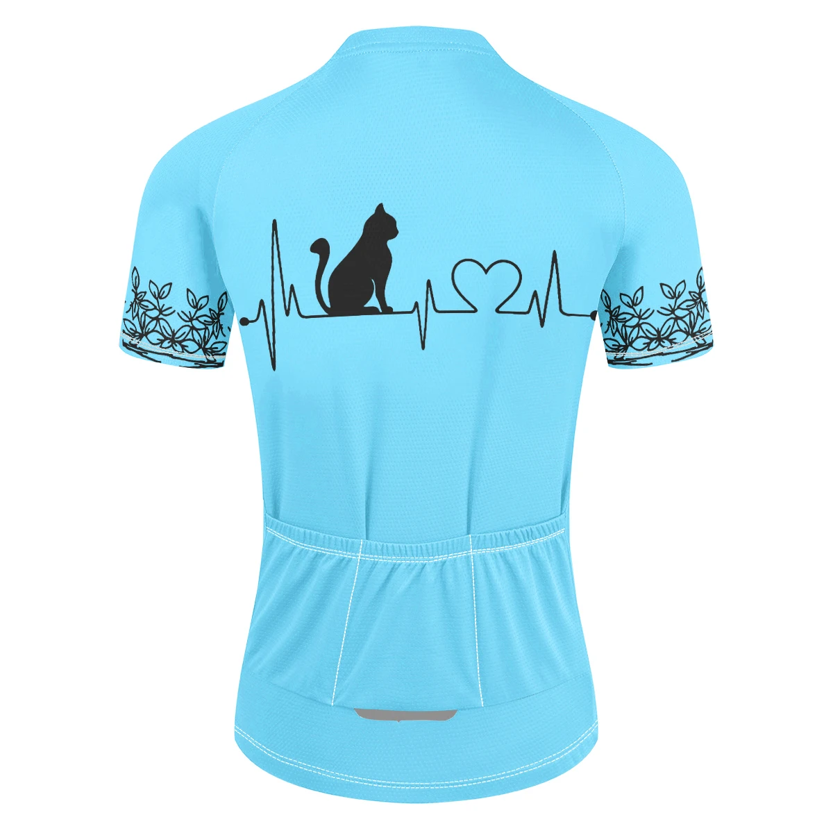 New cat heartbeat pattern cycling wear professional women\'s cycling wear mountain bike short-sleeved clothing