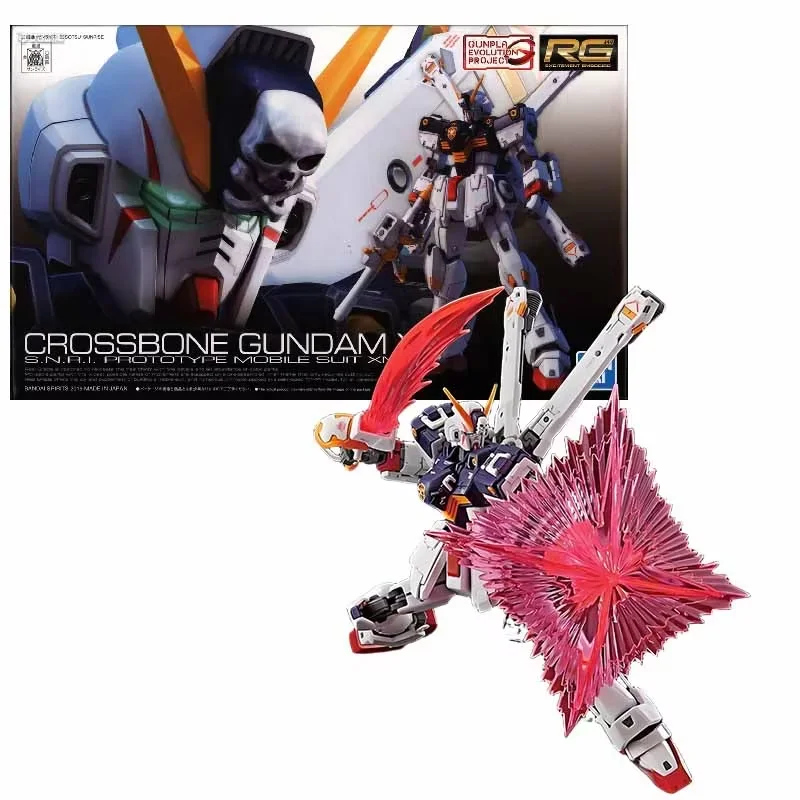 

Bandai Original GUNDAM RG Series FORCE IMPULSE GUNDAM CROSSBONE Anime Action Figure Assembly Model Toys Collectible Model