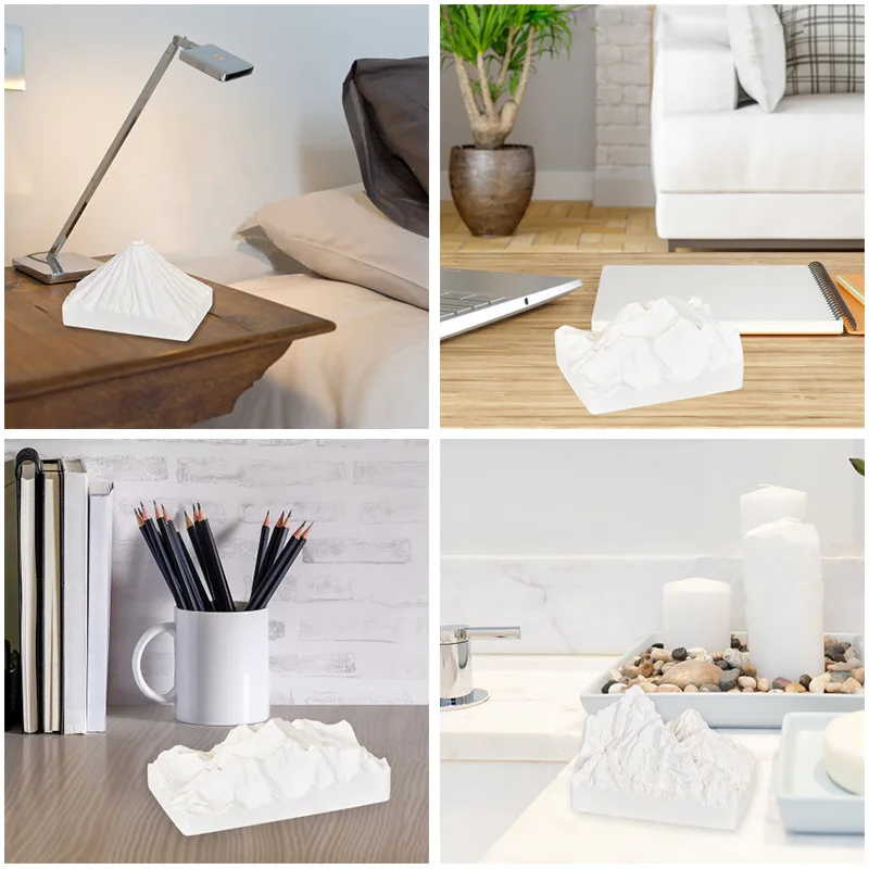 جبل الثلج سيليكون قالب شمع فيض رائحة قالب شمع DIY بها بنفسك صابون يدوي الصنع الجص الخرساني الراتنج قالب ديكور المنزل