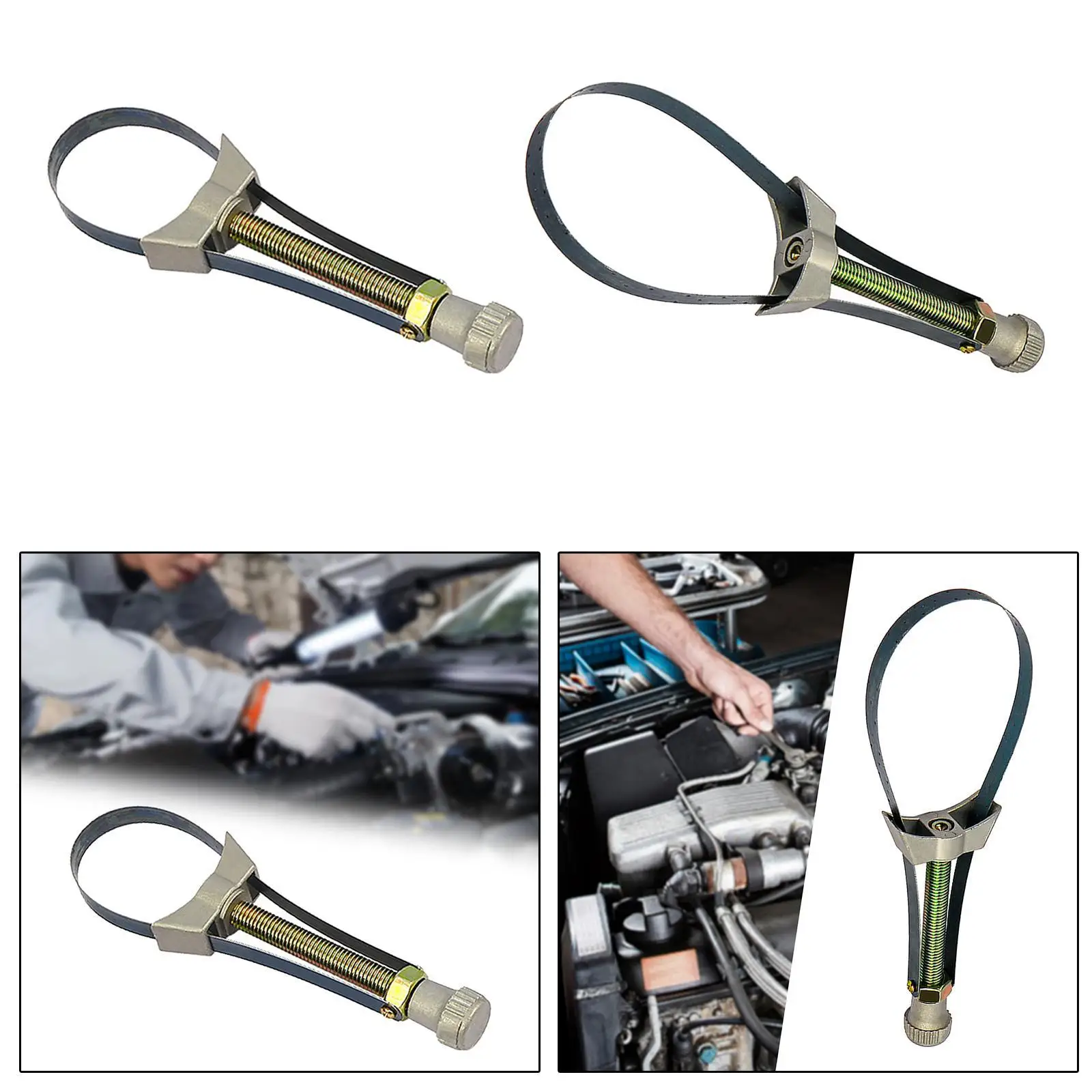 Filter Removal Steel Strap Wrench Auto Maintenance Tools Effort Saving Portable Non-slip Car Accessories for Cars Trucks