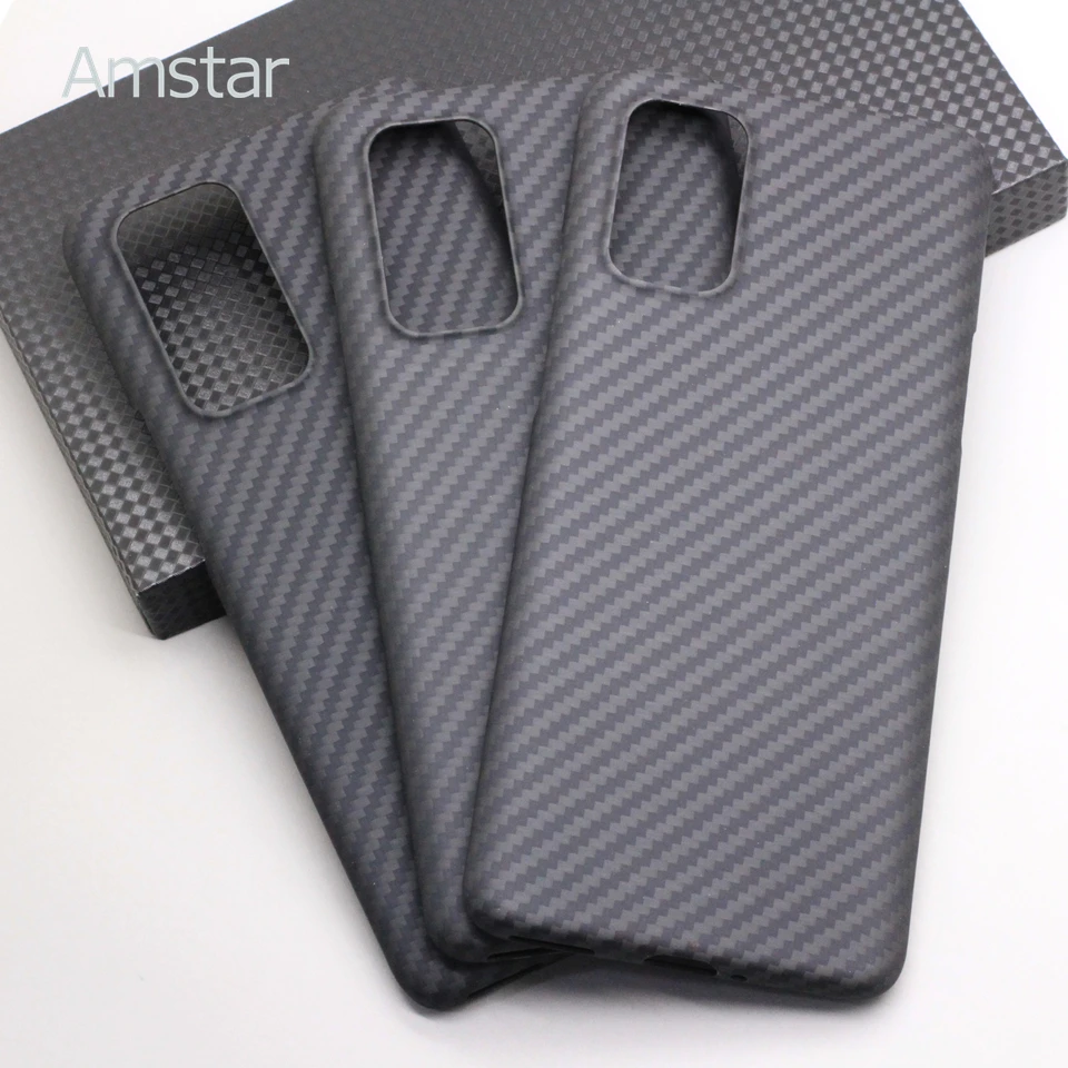 Amstar Real Carbon Fiber Protective Case for OnePlus 9 Pro Ultra-Thin High-end Business Aramid Fiber Case Cover for OnePlus 9R