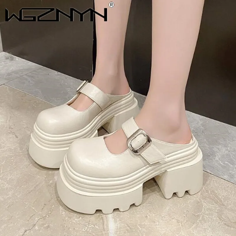

Platform Loafers Shoes Women Spring New Casual Shoes 2025 Designer Fashion Brand Dress Walking Zapatos Female Leather Slippers