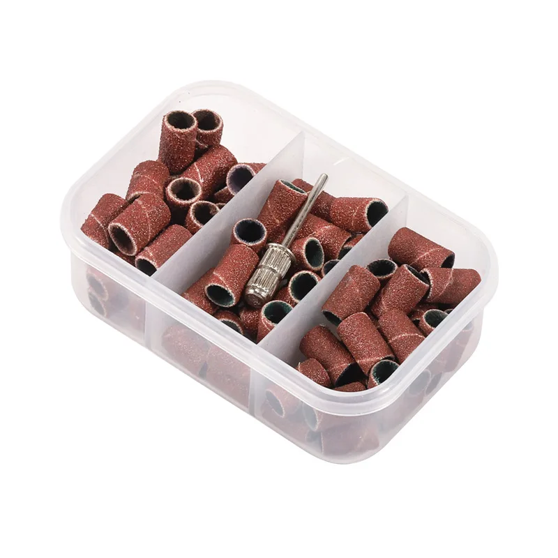 75/100 قطعة محاصر مسمار الرملي العصابات مع مغزل لقمة ثقب مسمار صغير المقاوم للصدأ العصابات مغزل للأظافر هلام البولندية إزالة أدوات