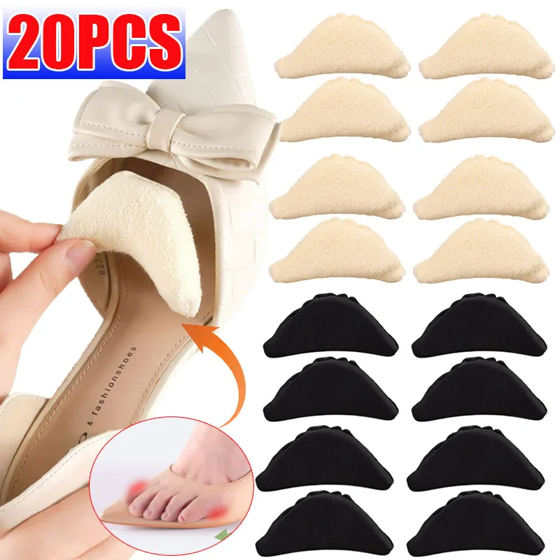 1/10Pairs Sponge Forefoot Insert Pad for Women High Heels Toe Plug Half Sponge Shoes Cushion Feet Filler Insoles Anti-Pain Pads