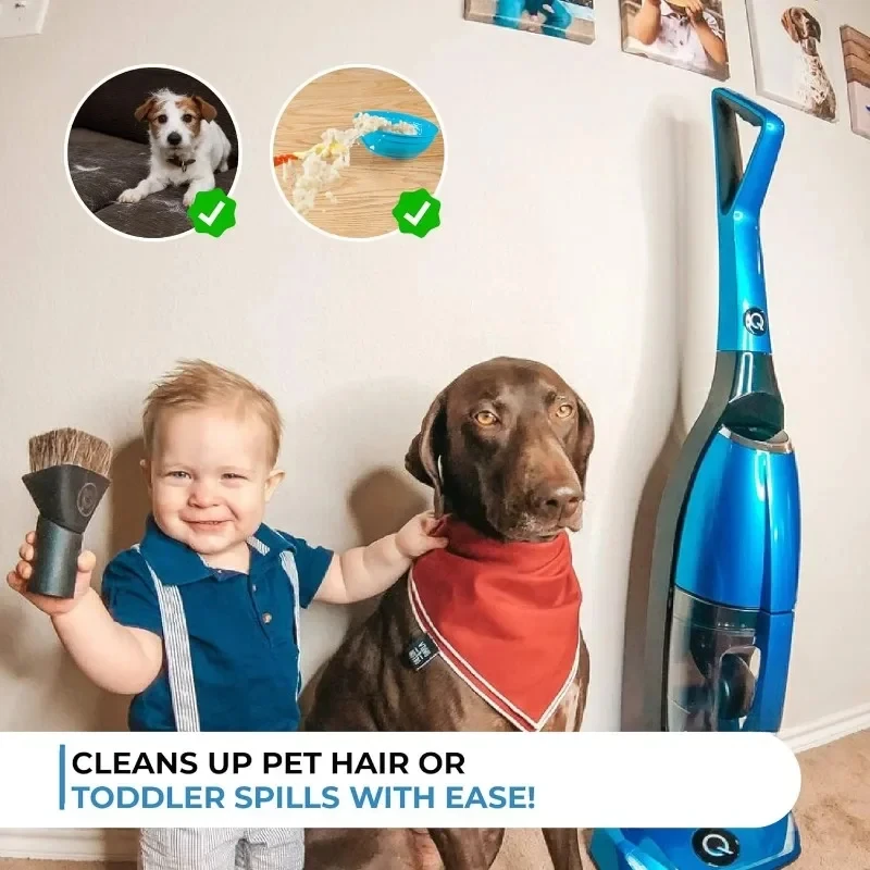 Aspirateur à filtre à eau vertical, le meilleur aspirateur ménager sans sac, déversements d'animaux de compagnie, de poils de chien et de tout-petits sur les tapis et les sols en bois dur