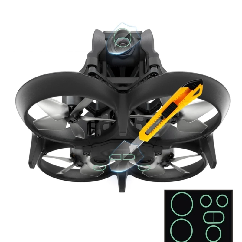 

For DJI Avata Drone Protective Film Sensor Glasses Protective Anti-scratch Film for DJI Avata Lens Film Protective Accessory