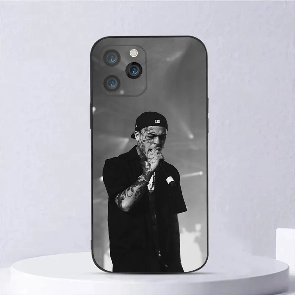 Rapper Lil Skies Phone Case For iPhone 15,14,13,12,11,Plus,Pro Max,XS,X,XR,SE,Mini,8,7 Soft Silicone Black Cover