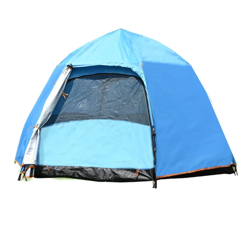 

Automatic Multi-Person Double-Layer 3-5-Person Hexagonal Tent Outdoor Camping Camping Rainproof Quickly Open