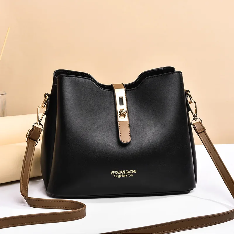 

Классические женские сумки на плечо из искусственной кожи высокого качества, новые модные лаконичные легкие роскошные универсальные сумки через плечо большой вместимости