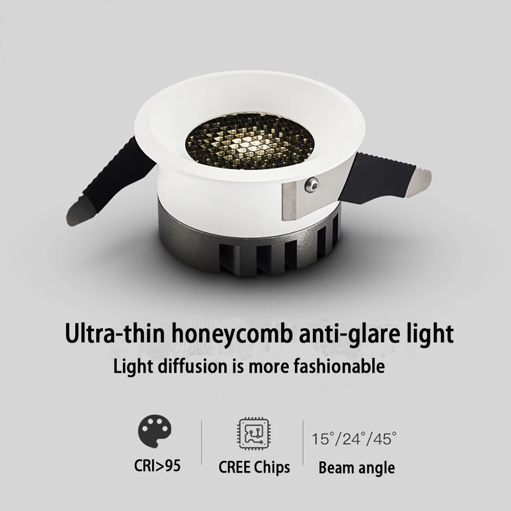 

CREE LED Spotlight AC85-265V 5W 7W 10W CREE COB LEDs Black and White Spotlight High Quality With 3 Years Warranties