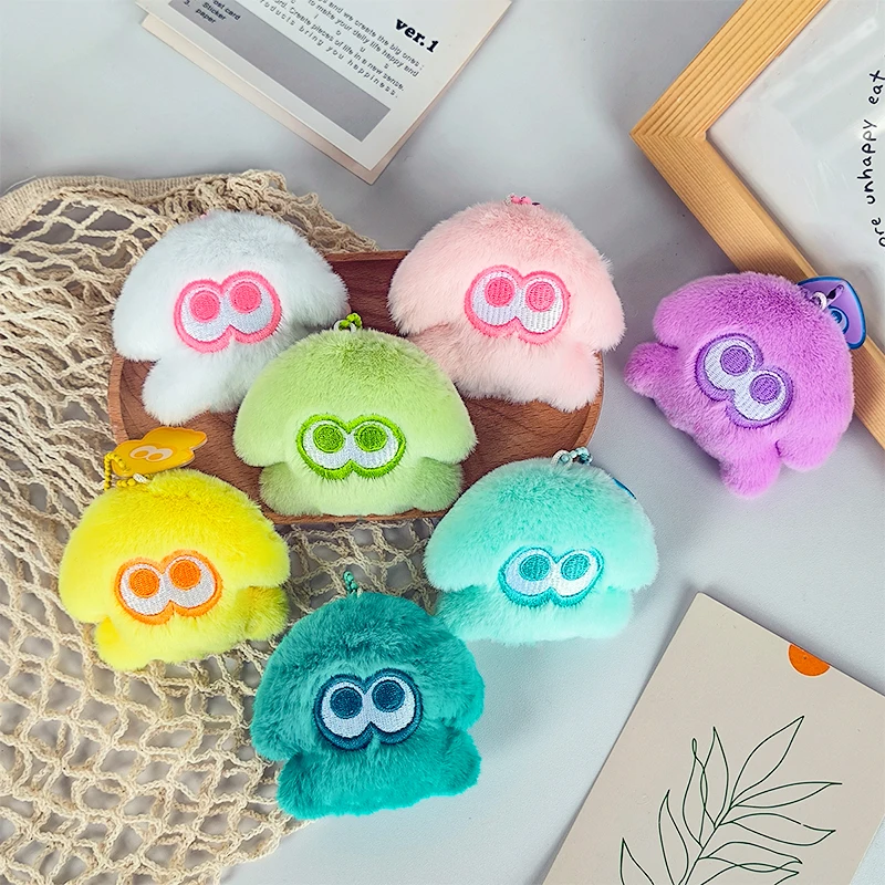 

Красочный маленький плюшевый кулон в виде осьминога, милая трехмерная кукла, персонализированный брелок, игрушка, креативный кулон в виде школьной сумки