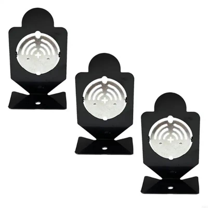 3pcs الأهداف المحمولة الأهداف القابلة للتشغيل المعدنية أهداف التدريب أهداف إطلاق النار #5