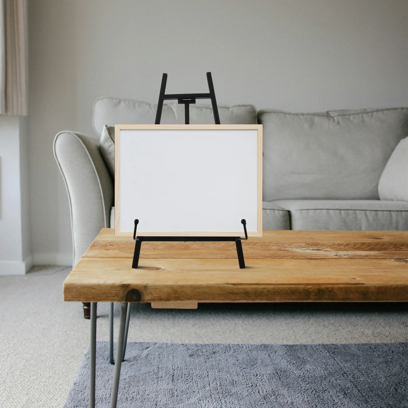 

Metal Easel Stand for Photo Display Stainless Steel Art Picture Holder Portable Tripod Tabletop Display Rack for Wedding Sign