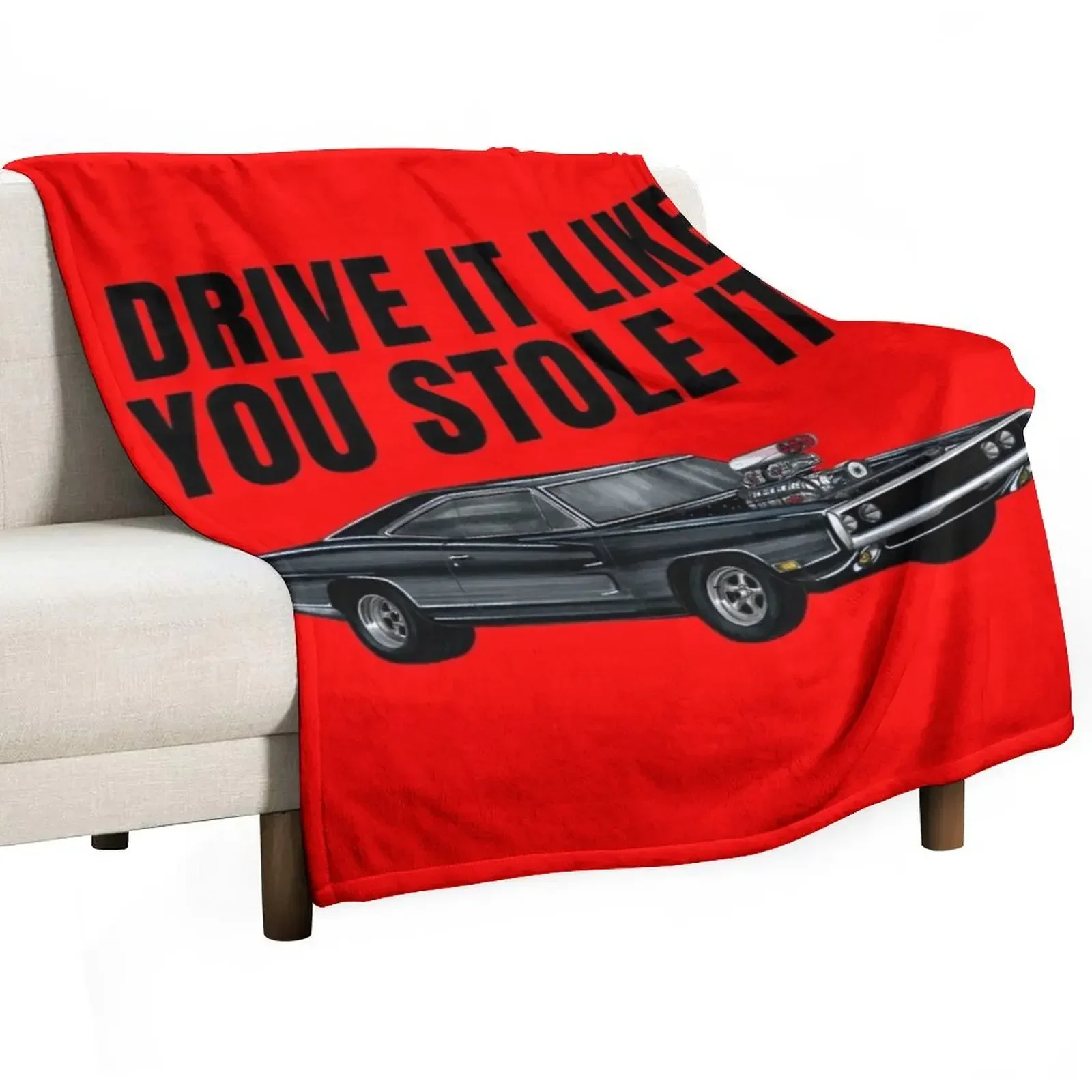 Drive it like you stole it { fast and furious Dom's Charger } Throw Blanket Luxury Brand Bed blankets ands Bed covers Blankets