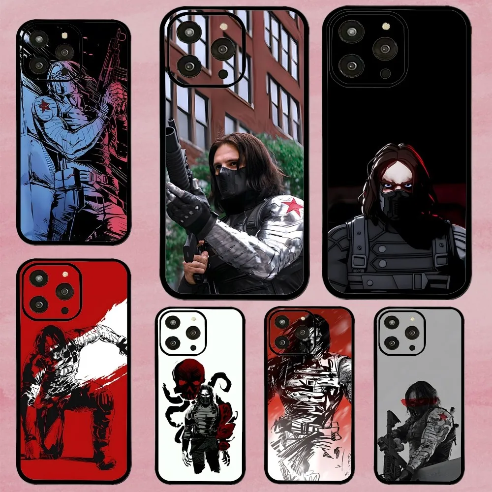 B-Bucky Barnes Winter S-Soldier Phone Case For Iphone 15 11 13 14 Pro Max 7 8 Plus X Xr Xs Max Se2020 12mini Cover Case