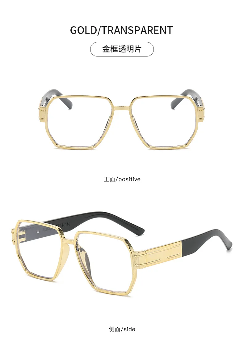 Neue Ankunft Vintage Polygon Sonnenbrille Frauen Männer Quadrat Sonnenbrille Große Brillen Oculos De Sol für Männlich Weiblich Spezielle Geformt – Detail 14