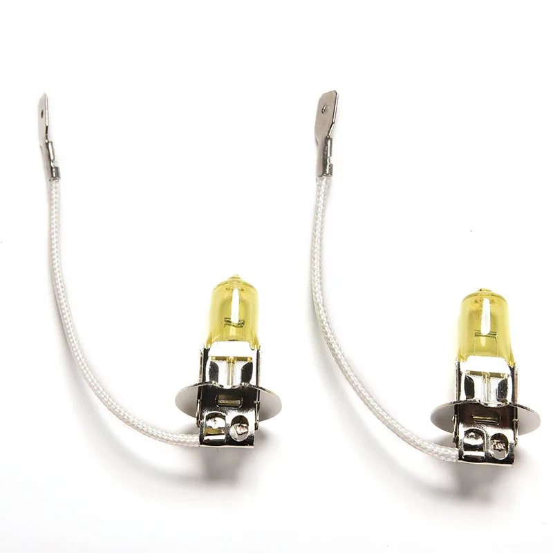 JETTING 2pcs/lot High Quality H3 Light Bulbs Halogen Xenon H3 12V 55W Golden Yellow Fog Factory Price Car Styling Parking