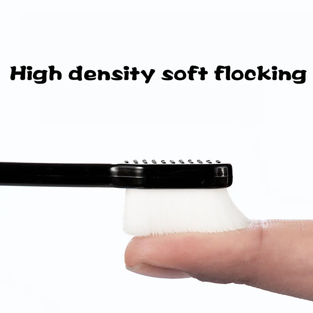 

Набор из 4 ультратонких мягких зубных щеток для взрослых с микро- и нанощетинками, эргономичная длинная ручка, для ежедневного использования и путешествий, для ухода за полостью рта и чистки зубов