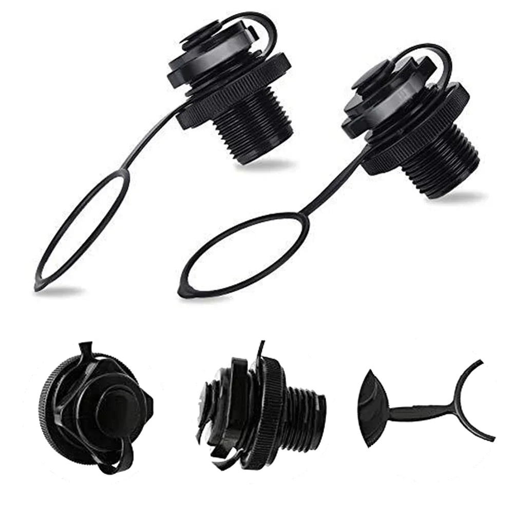 2PCS Air Valve Inflatable Boat Spiral Air Plugs Inflation Replacement Screw Way Inflation Valve Kayak Canoe Boats Accessorie