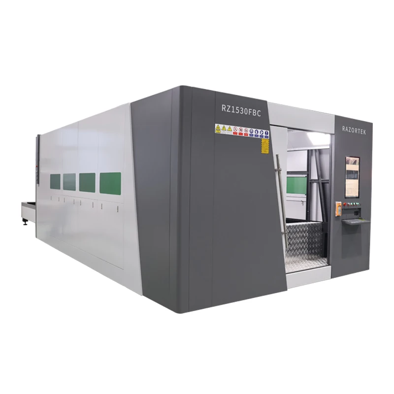 High-precision fiber laser cutter Industrial Laser Equipment High Power Exchanged Platform With Whole Cover 2kw~30kw