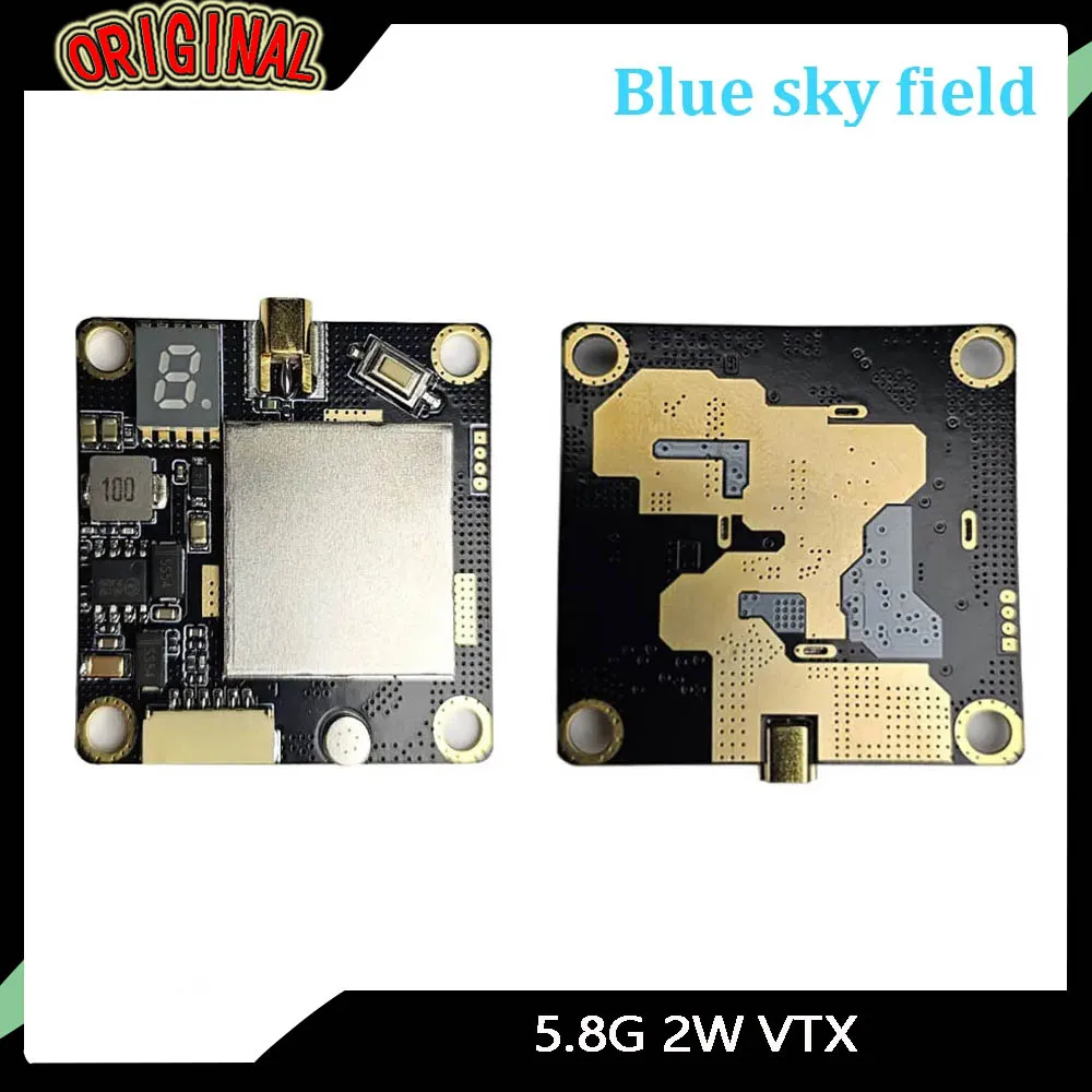 

5.8G 2W FPV VTX видео-аудио передатчик дальнего действия для радиоуправляемого БПЛА, FPV дрона, аксессуаров для гоночного квадрокоптера